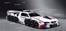 El BMW con 42 ruedas diseñado por un niño de cuatro años