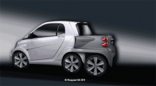 Smart Fortwo x 2 = Rinspeed Dock+Go