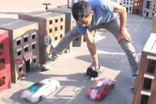 Así se graba una carrera de coches de radiocontrol