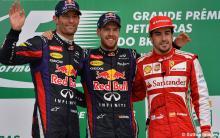 Vettel despide la era V8 con victoria y récords en Brasil