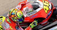 Rossi ya trabaja en la Ducati de 2012